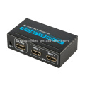 МЕТАЛЛИЧЕСКИЙ ЖИЛИЩНЫЙ 5V1A ИСТОЧНИК ПИТАНИЯ 3D 1080P HDMI Коммутатор Switcher Splitter 2 x1 2PORT ИК-пульт для HDTV PS3 DVD Promotion